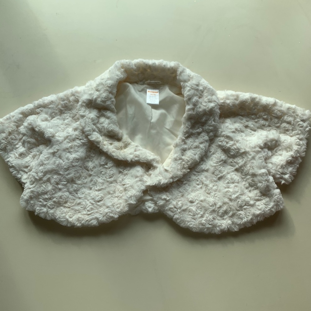 Girls formal cap sleeve jacket